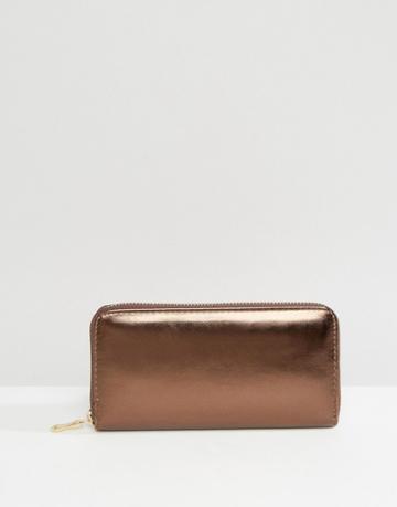 7x Metallic Purse - Brown