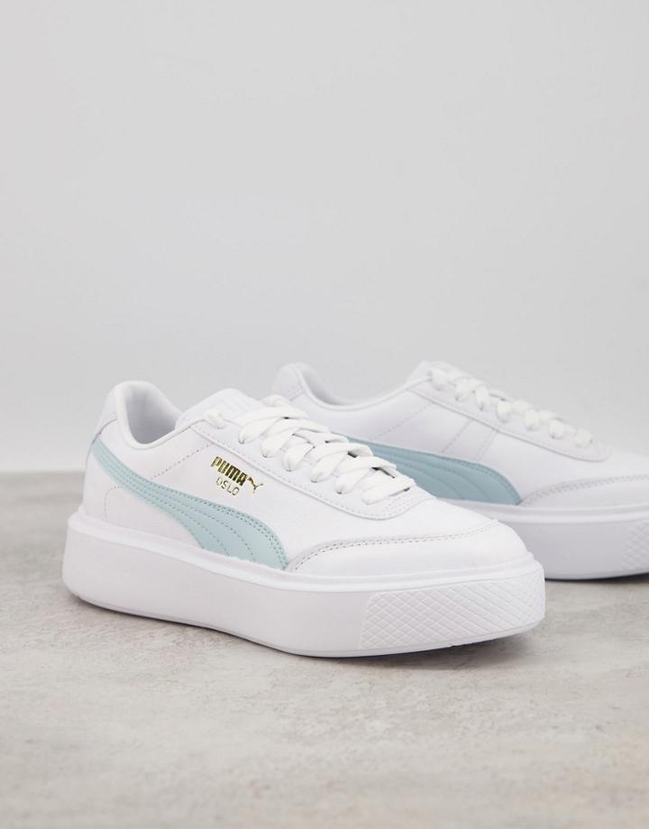 Puma Osla Maja Sneakers In White And Blue