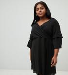 Koko Layered Sleeve Dress - Black