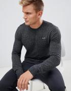 Hollister Icon Logo Crew Neck Jumper In Dark Grey - Gray
