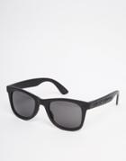 Asos Square Sunglasses In Black With Studded Arms - Black
