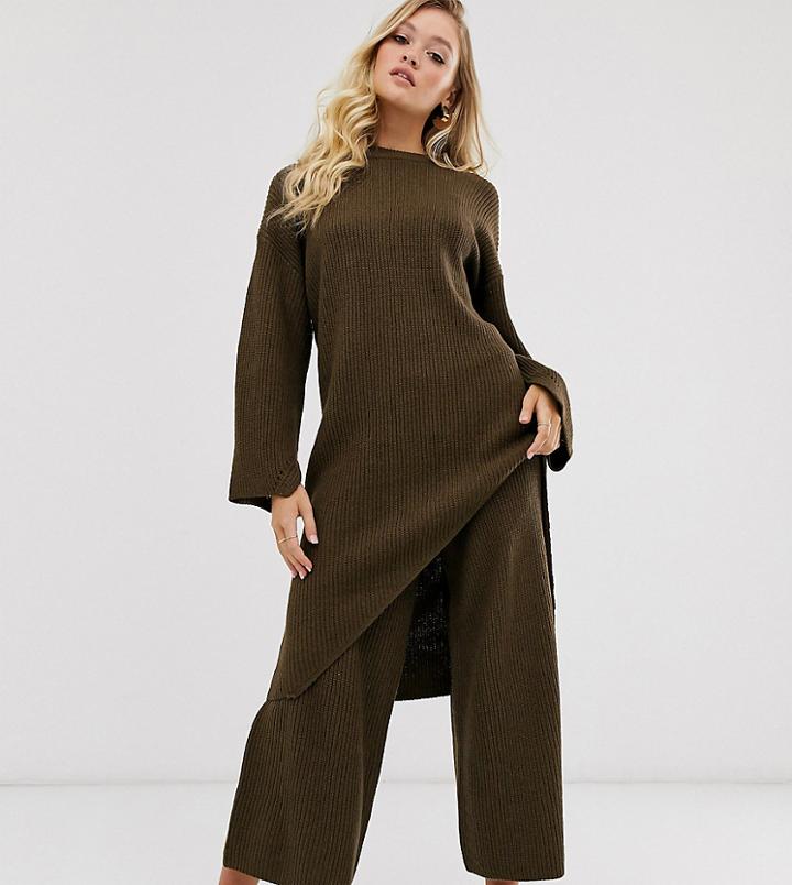 Micha Lounge Wide Leg Culotte Pants Two-piece-brown