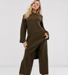 Micha Lounge Wide Leg Culotte Pants Two-piece-brown