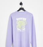 Dickies Globe Long Sleeve T-shirt In Purple Exclusive To Asos