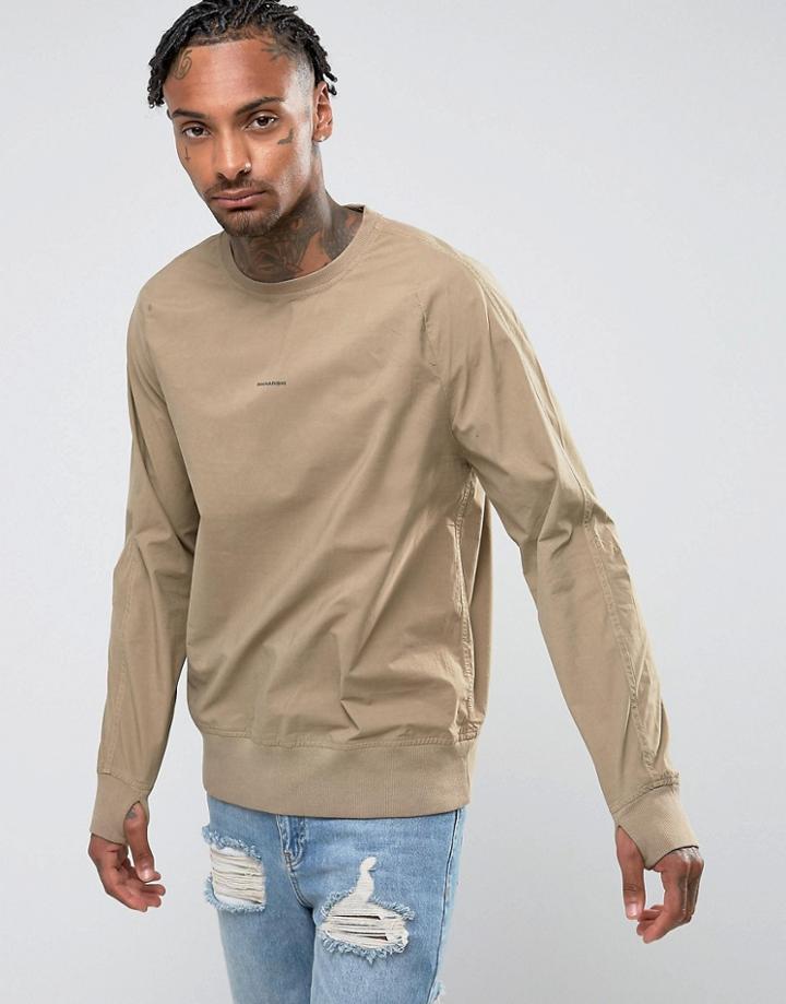 Maharishi Woven Sweatshirt - Stone