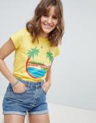 Heartbreak Beach Club T Shirt - Gray
