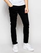 Scotch & Soda Skinny Jeans In Black Wash - The Nero