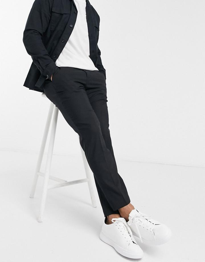 Selected Homme Tailored Studio Suit Pants In Black