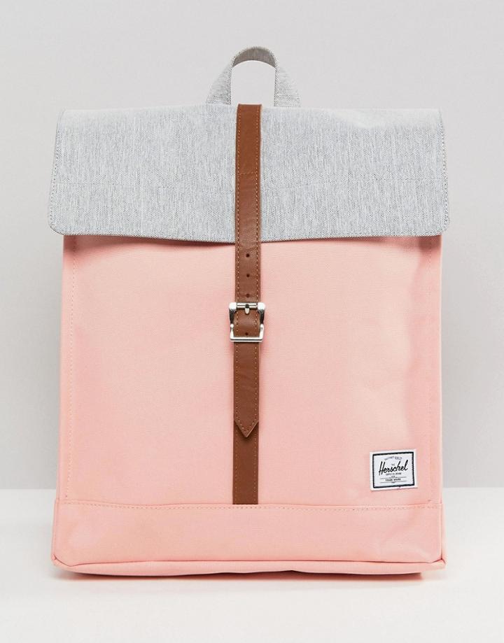 Herschel Supply Co City Backpack In Peach And Gray - Pink