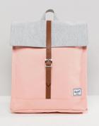Herschel Supply Co City Backpack In Peach And Gray - Pink