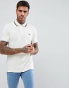 Fred Perry Twin Tipped Polo Shirt In Off White - White