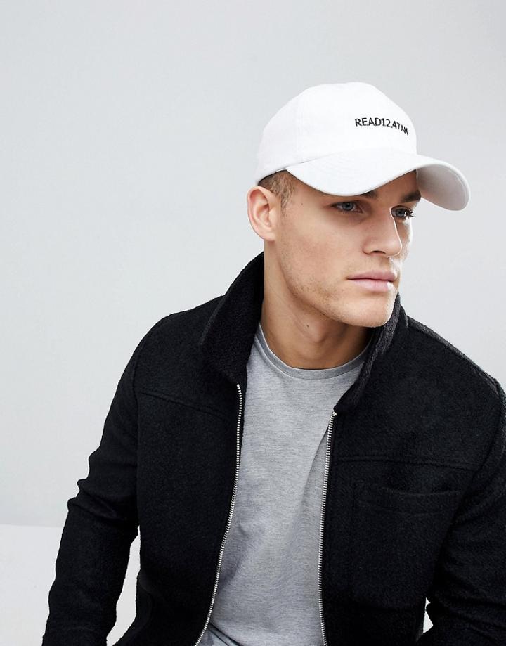 7x Slogan Cap In The Am - White