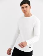 Threadbare Soft Touch Crew Neck Sweater In White