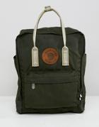 Fjallraven Kanken Backpack With Leather Badge & Contrast Straps 16l - Green