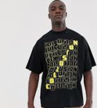 Collusion Tall Printed T-shirt-black