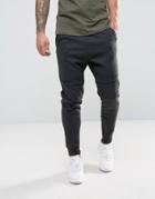 Pull & Bear Panel Joggers In Charcoal Gray - Gray
