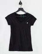 G-star V-neck Tee In Black