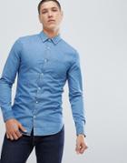 New Look Regular Fit Denim Shirt In Light Blue Wash - Blue
