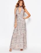 Millie Mackintosh Cut Out Maxi Dress - Multi