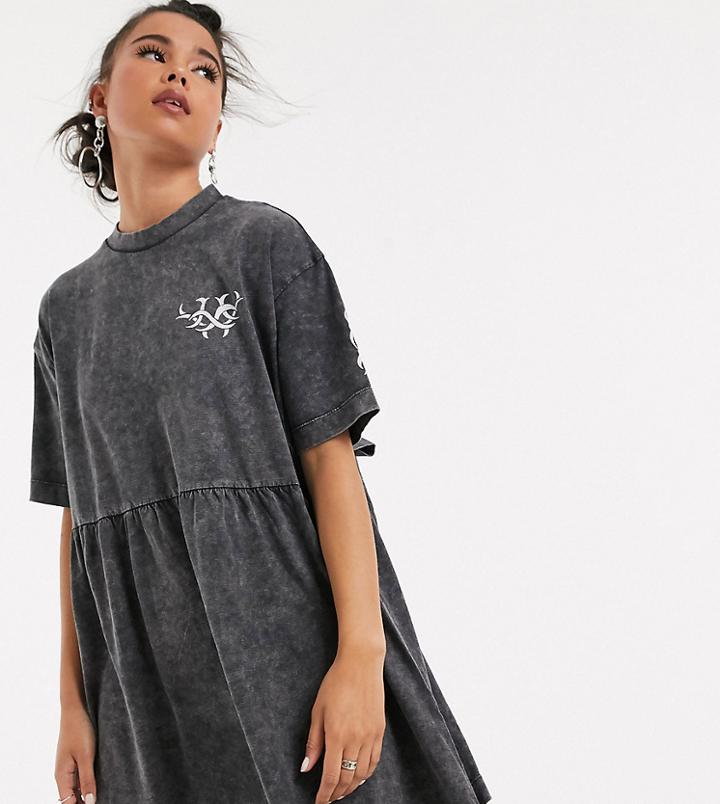 Collusion Dragon Print Smock Dress