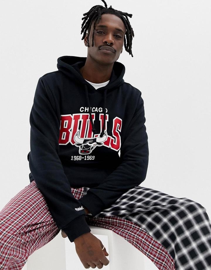 Mitchell & Ness Chicago Bulls Hoodie In Black - Black