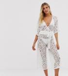Pia Rossini Zen Culottes In White Lace - White