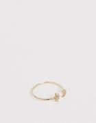 Reclaimed Vintage Inspired Gold Plated Ring With Moon And Star - Gold