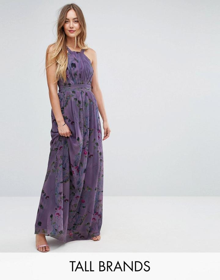 Little Mistress Tall All Over Floral Trophy Maxi Dress - Multi