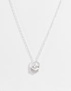 Icon Brand Sunday Hexagon Cluster Necklace In Silver