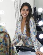 Asos Design Batwing Bias Cut Midi Dress In Ditsy Print-multi