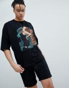 Asos Design Madonna Oversized T-shirt - Black