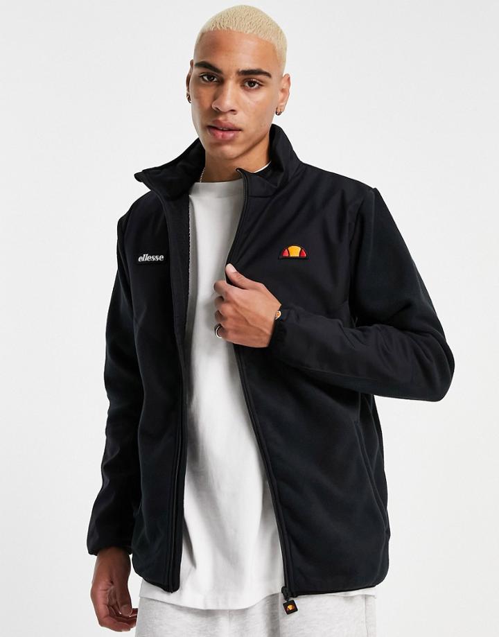 Ellesse Fleece Jacket With Logo In Black