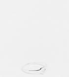 Asos Design Curve Sterling Silver Ring In Open Heart Design