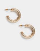 Accessorize Exclusive Textured Hoop Earrings In Gold