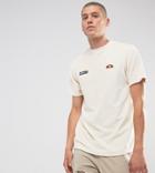 Ellesse Velour Scooped Hem T-shirt In Stone - Stone