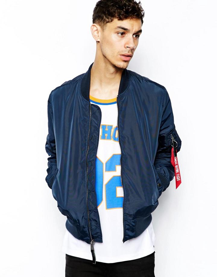 Alpha Industries Ma1 Bomber Jacket - Blue