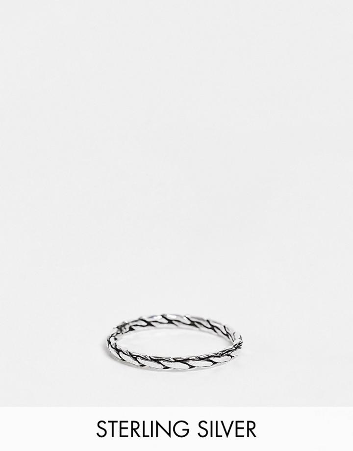 Kingsley Ryan Sterling Silver Plaited Ring