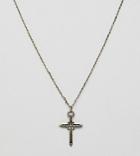 Reclaimed Vintage Inspired Gold Cross Pendant Necklace Exclusive To Asos - Gold