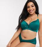 Dorina Curve Filao Recycled Polyester High Waist Bikini Bottom In Green