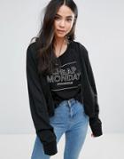 Cheap Monday Ash Sweat Bomber - Black