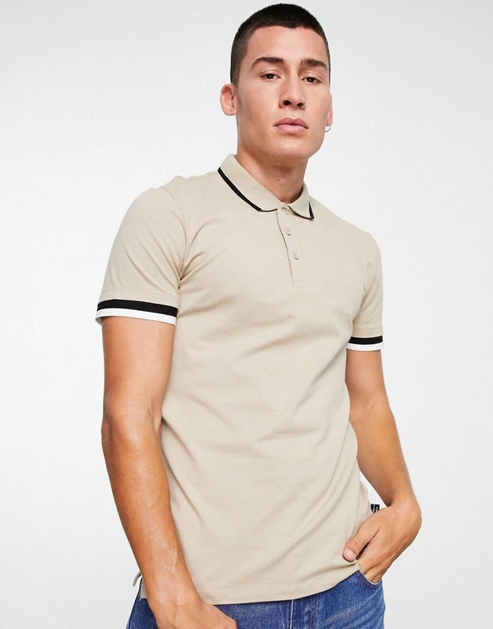 Berskha Polo Shirt In Stone-neutral