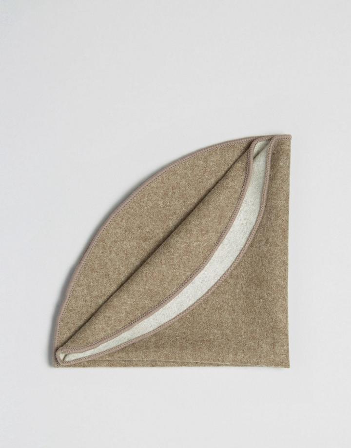 Selected Homme Pocket Hankie - Brown
