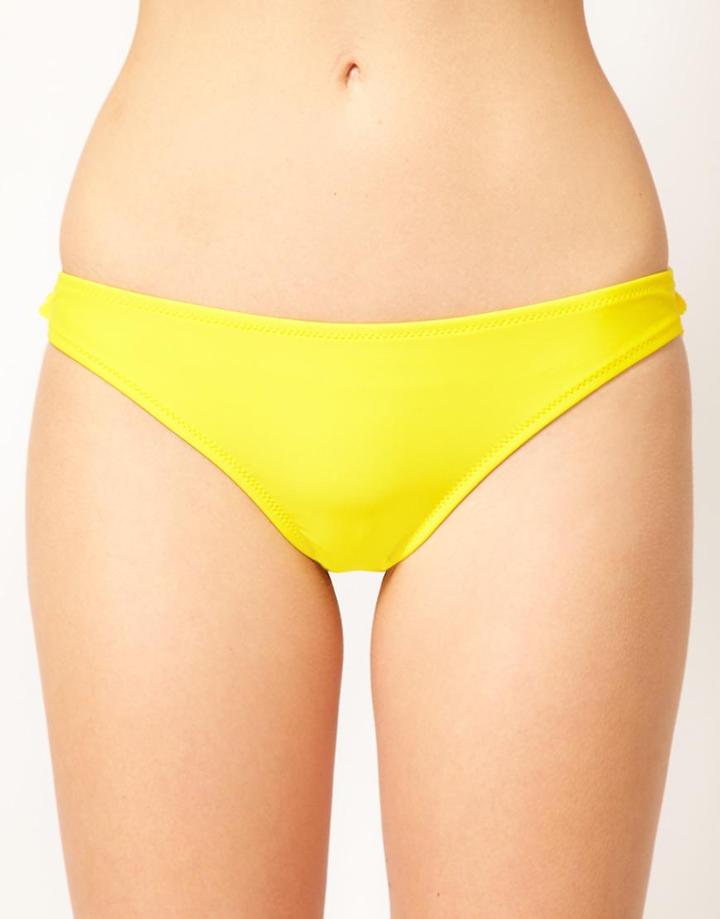 Asos Laser-cut Ruffle Skirted Bikini Pant