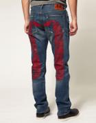 Evisu Diacock Straight Jeans - Blue