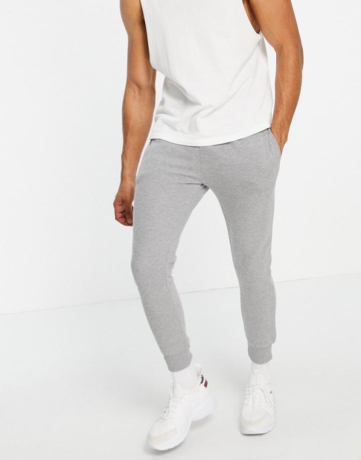 Topman Sweatpants In Gray Heather - Part Of A Set-grey