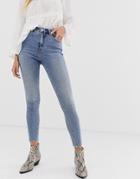 Only Authentic Denim High Waist Skinny Jean-blue