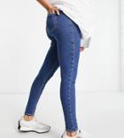 Topshop Maternity Over Bump Mid Blue Joni Jeans-blues