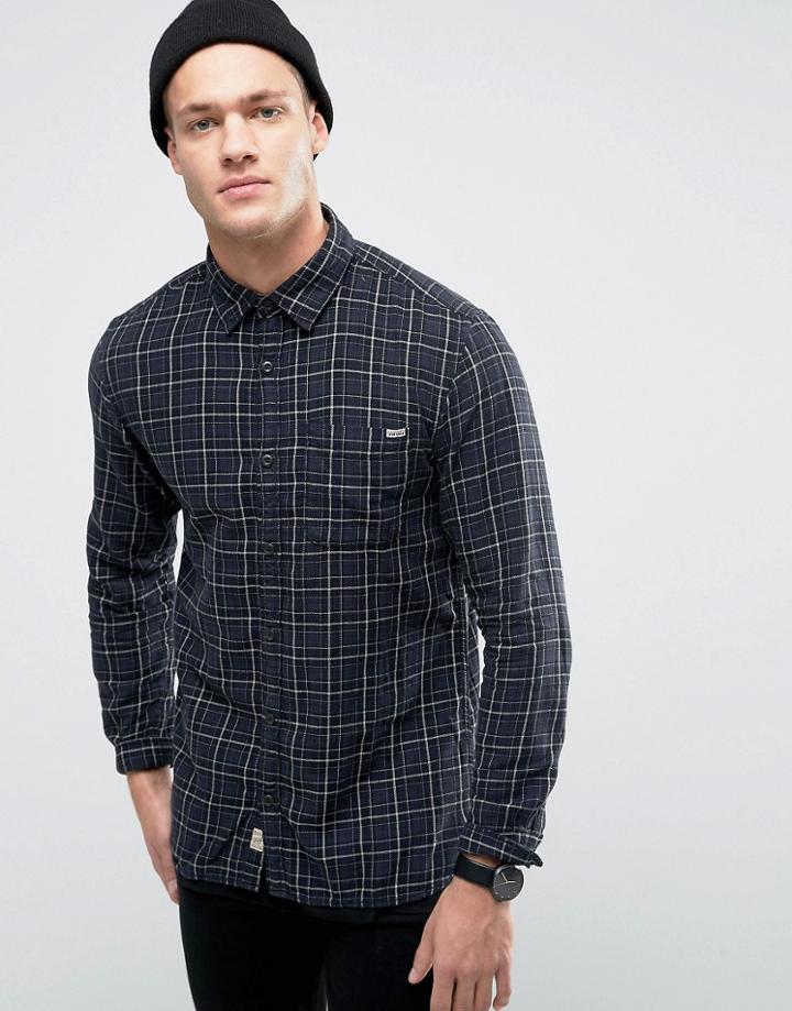 Jack & Jones Vintage Checked Shirt In Regular Fit - Black