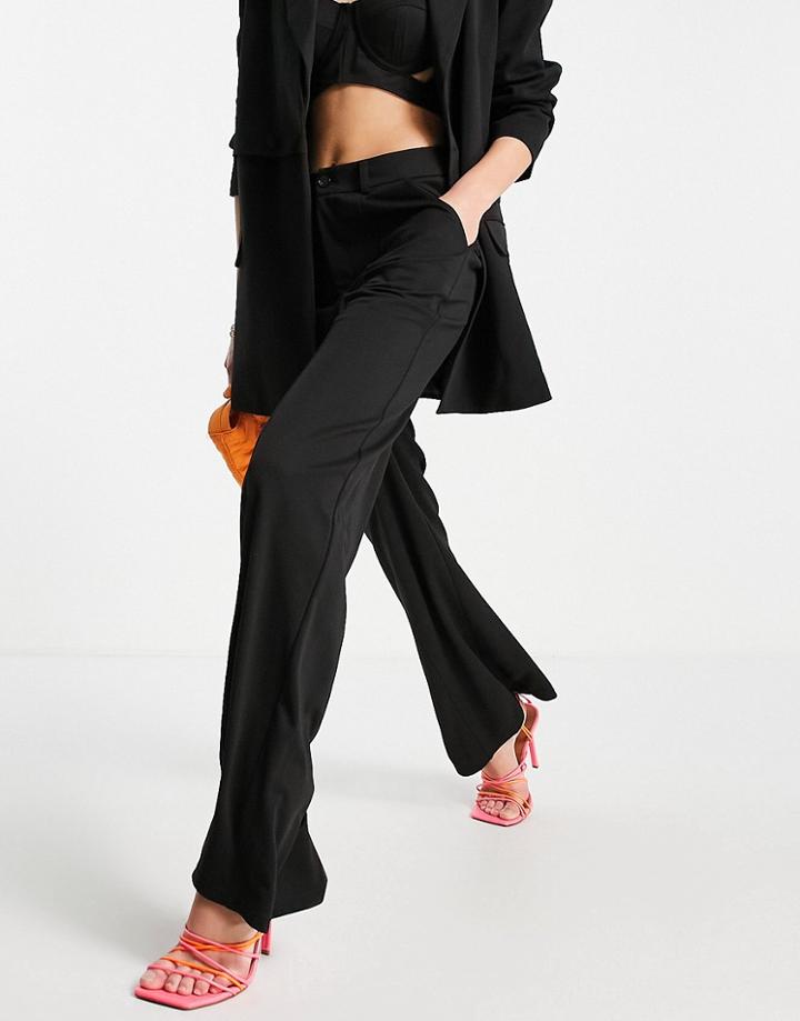 Extro & Vert Slouchy Wide Leg Pants In Black