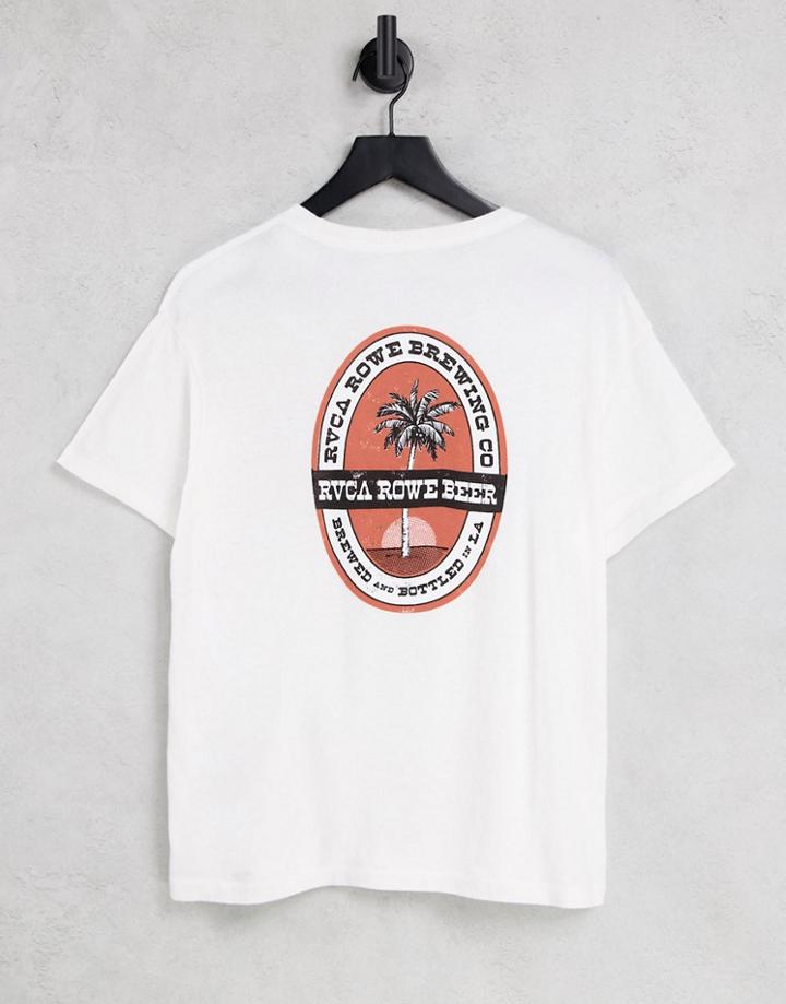 Rvca X Camille Rowe Brewing Oversized T-shirt In White
